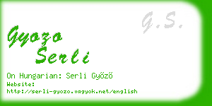 gyozo serli business card